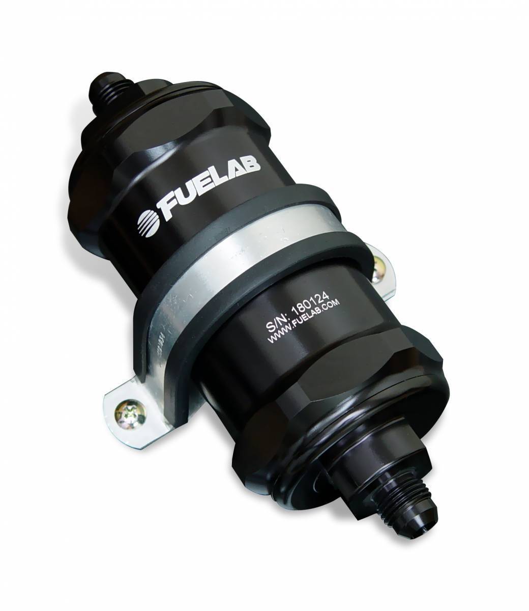 FUELAB 84832 in-line fuel filter with integrated check valve